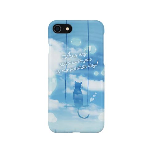 青空を見つめる猫スマホケース Smartphone Case