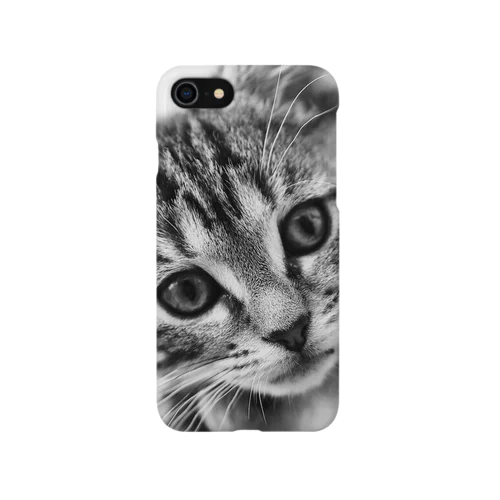 モノトーンな猫のスマホケース Smartphone Case