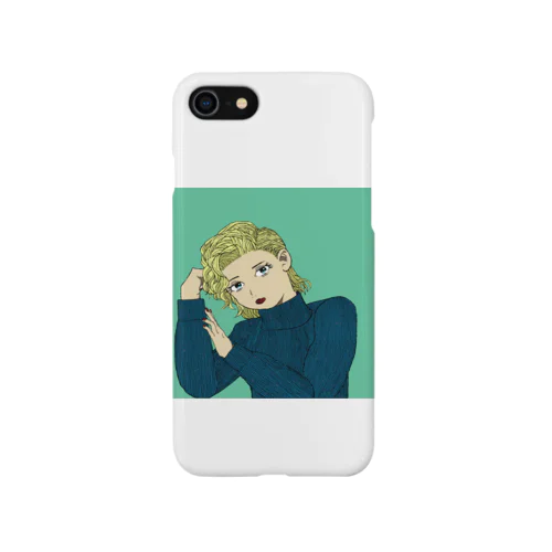 肘つきセーター女 Smartphone Case