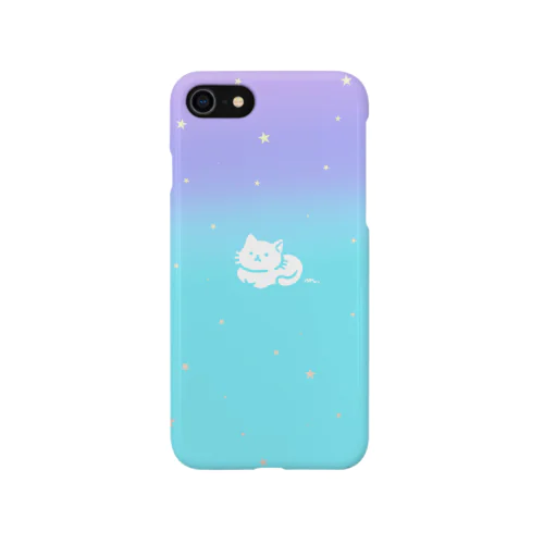 ねこ座（水色からうす紫） Smartphone Case