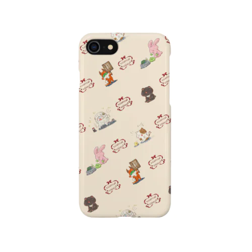 minimal*animal（総柄） Smartphone Case