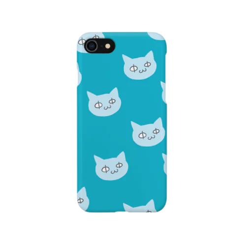ねこいっぱい緑 iPhone Smartphone Case