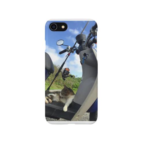 原チャリ釣りにゃんこ iPhone Smartphone Case