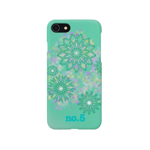 No.5　turquoise スマホケース