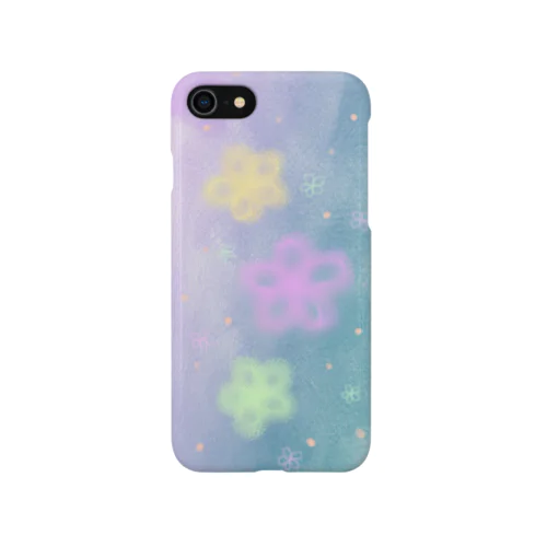 宇宙に浮いてるお花 iPhone Smartphone Case