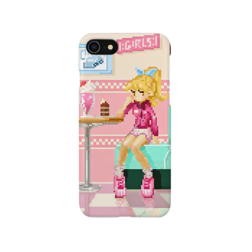 Waiting girl in the Cafe 80's Smartphone Case