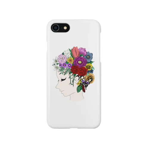 Flower Head Lady Smartphone Case