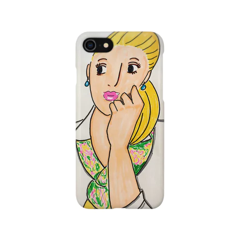 クールビューティ iPhone Smartphone Case
