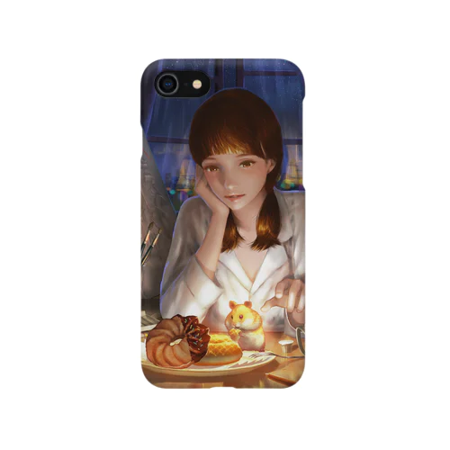 真夜中の来客 iPhone Smartphone Case