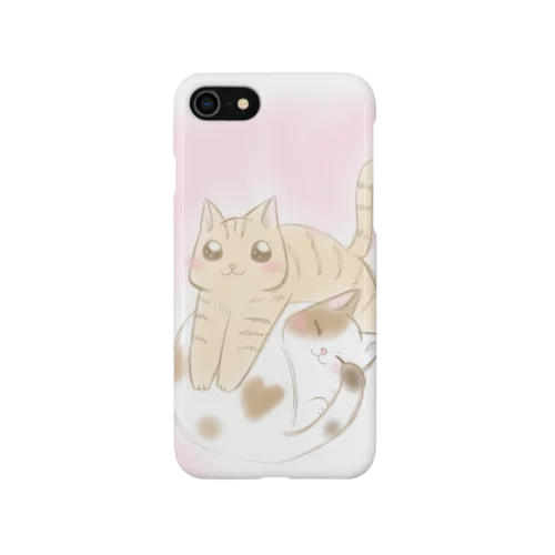 仲良しにゃんこ iPhone Smartphone Case