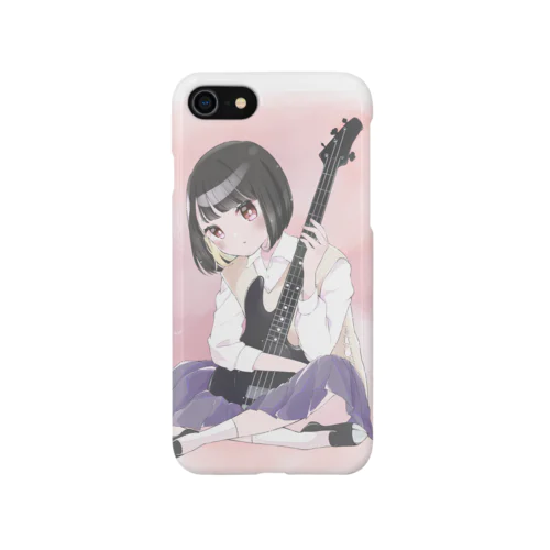 黒髪ボブベーシストちゃん iPhone Smartphone Case