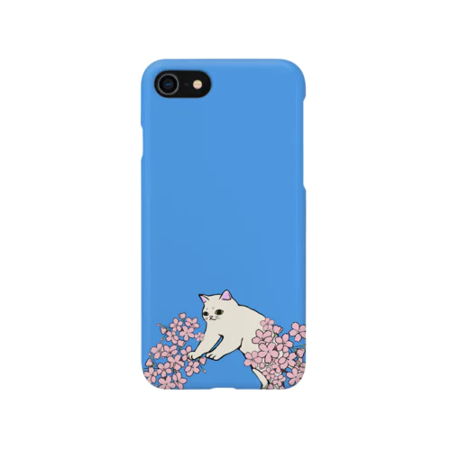 猫と桜　スマホケース Smartphone Case