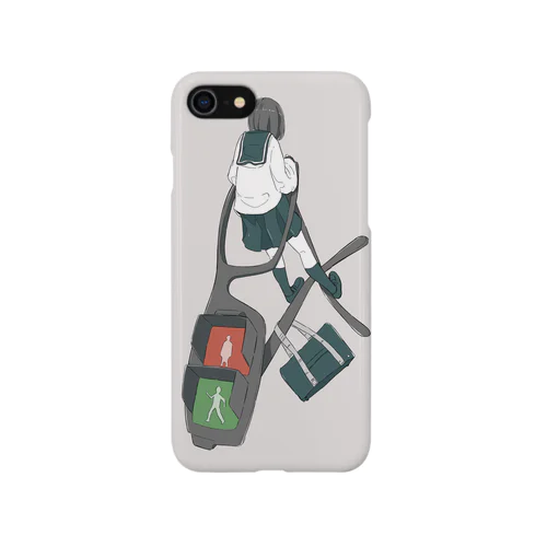 メガネ逆上がりwith信号 iPhone Smartphone Case