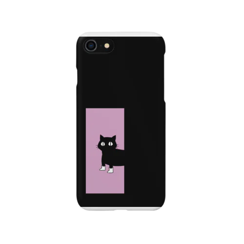 くつ下をはいたネコが玄関で iPhone Smartphone Case
