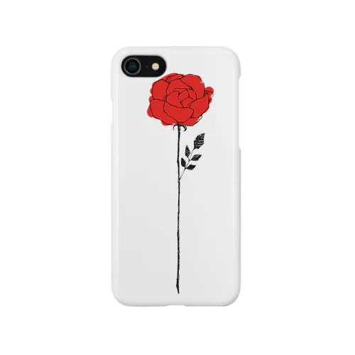赤いバラ（2） iPhone Smartphone Case