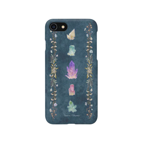 鉱物と植物柄２ Smartphone Case