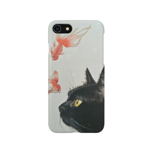 金魚と黒猫 iPhone Smartphone Case