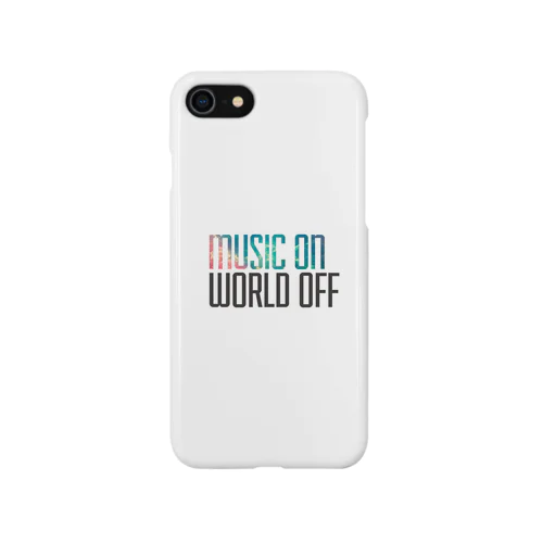 MUSIC ON WOLRD OFF Smartphone Case