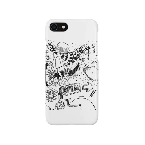 あてどないガール iPhone Smartphone Case