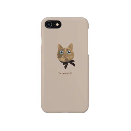 さび柄猫（りぼん） iPhoneスマホケース Smartphone Case