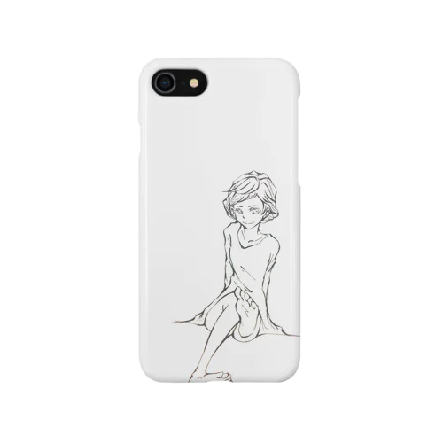 座る女のコ。 Smartphone Case