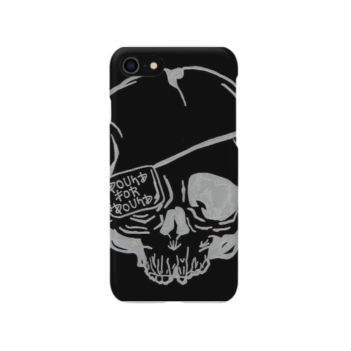 Broken Skull black ver Smartphone Case