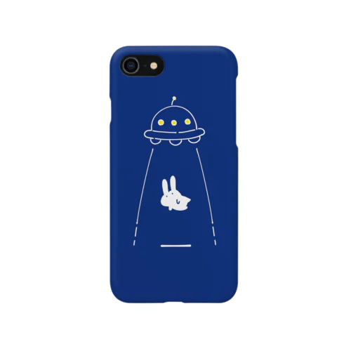 UFOにつれてかれるうさぎ/青 Smartphone Case