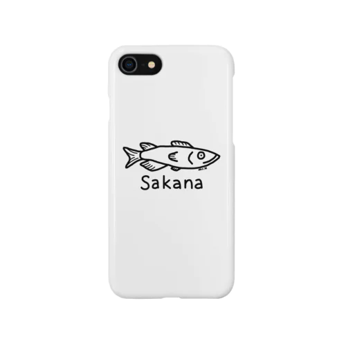 Sakana (魚) 黒デザイン Smartphone Case