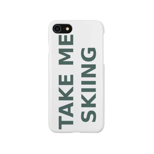 TAKE ME SKIING green Smartphone Case