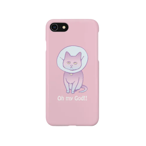 エリザベスカラー猫(ピンク) Smartphone Case