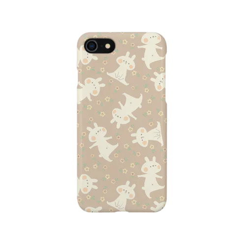 おはな柄(ももいろ) iPhone Smartphone Case