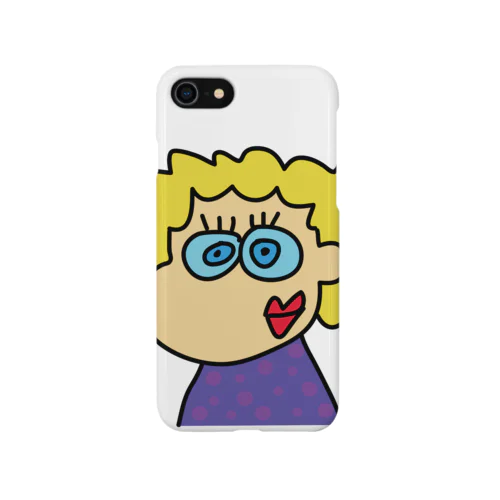 カラフルパーマちゃん iPhone Smartphone Case