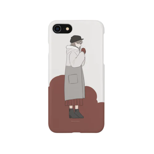 白い息と手袋 Smartphone Case