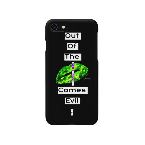 Out Of The Mouth Comes evil. Black Smartphone Case