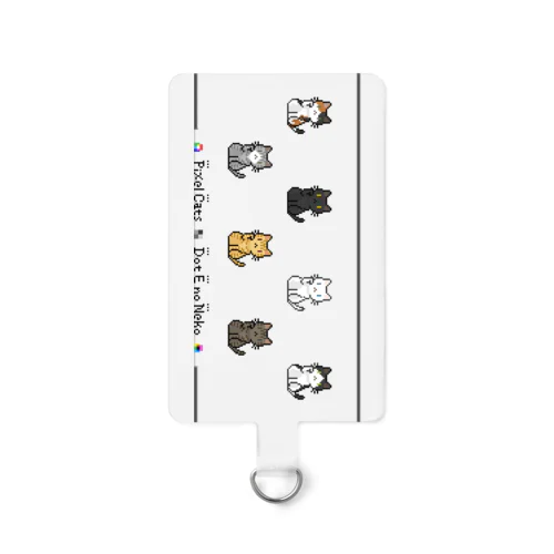 ドット絵の猫（招き猫） Smartphone Strap