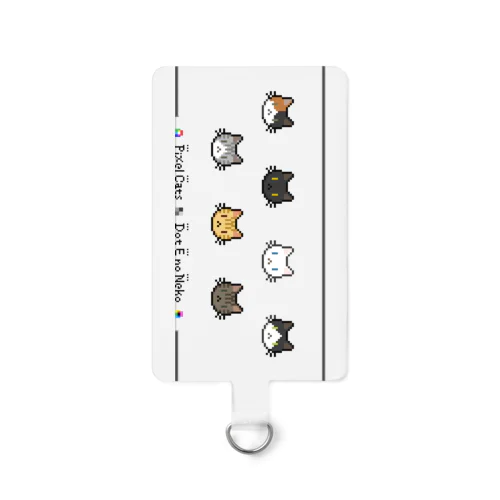 ドット絵の猫（顔） Smartphone Strap