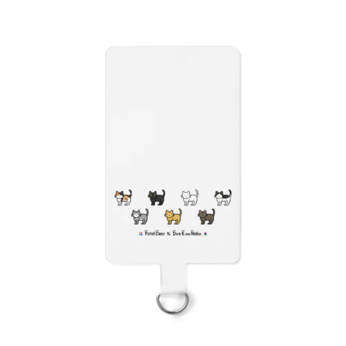 ドット絵の猫（立ち姿） Smartphone Strap