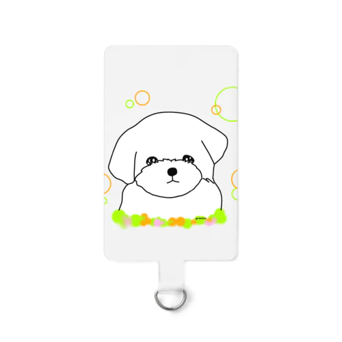 マルチーズ癒し犬 Smartphone Strap