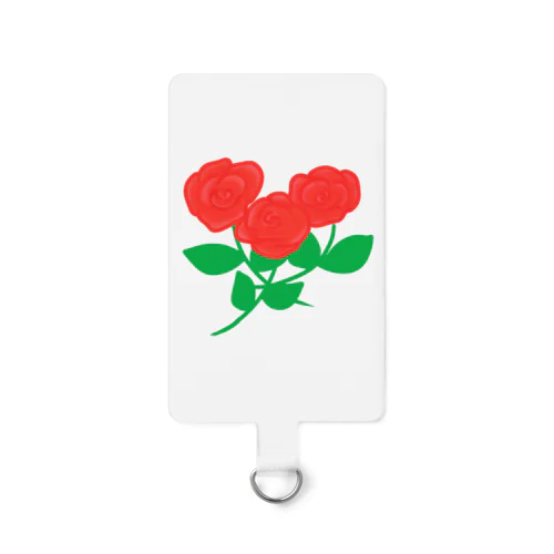 深紅の薔薇① Smartphone Strap