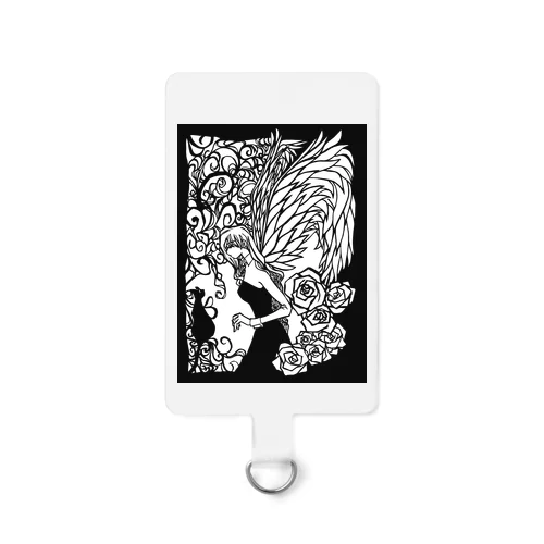 黒猫と天使 Smartphone Strap