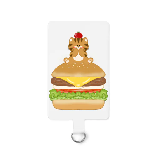 にゃんバーガー Smartphone Strap