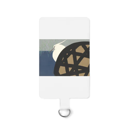 和風　神坂雪佳 「白鷺」 （1909） Smartphone Strap