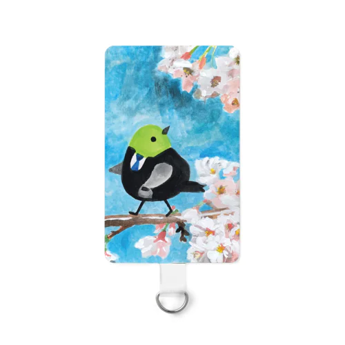 仕事中の花見 Smartphone Strap