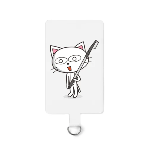 ブラシ猫単品。 スマホストラップ