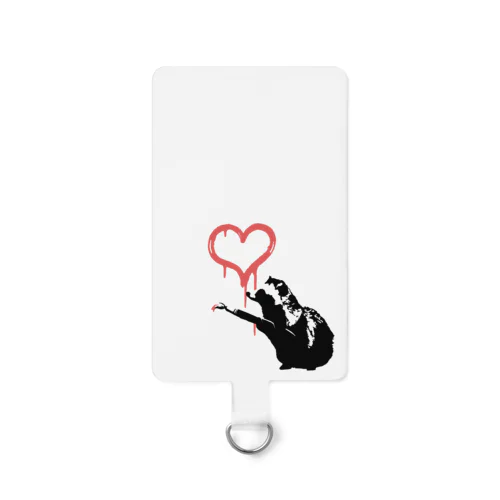 Love Tanuki Smartphone Strap