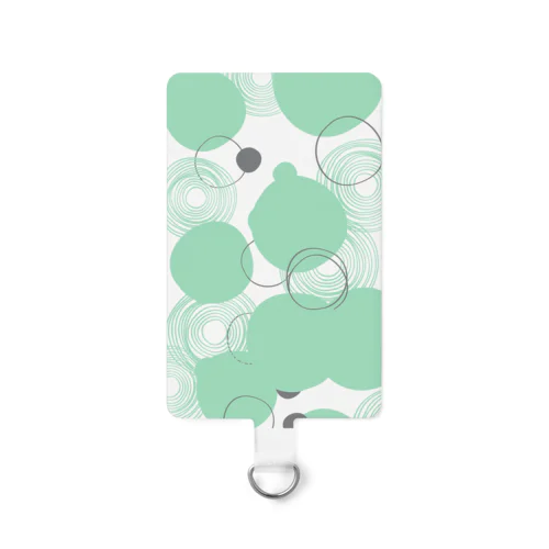 bubbles: clear mint Smartphone Strap