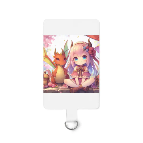 ドラゴンと可愛い女の子2 Smartphone Strap