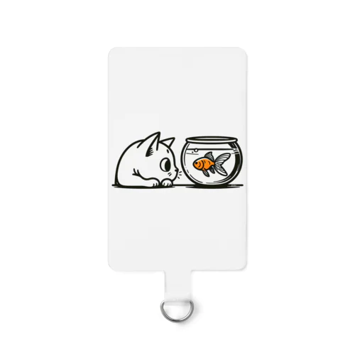 猫と金魚 Smartphone Strap
