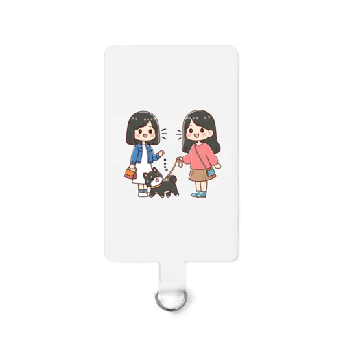 マメシバのつぶやき「ねぇ…散歩しようよ…」 Smartphone Strap