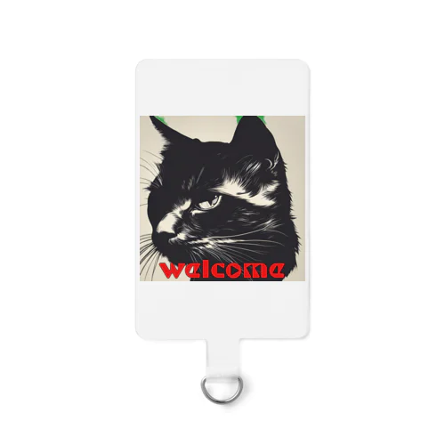 黒猫登場Ⅰ Smartphone Strap